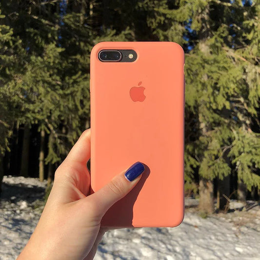 iPhone Silicone Case  (Orange)