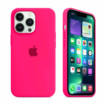 iPhone Silicone Case  (firefry rose)