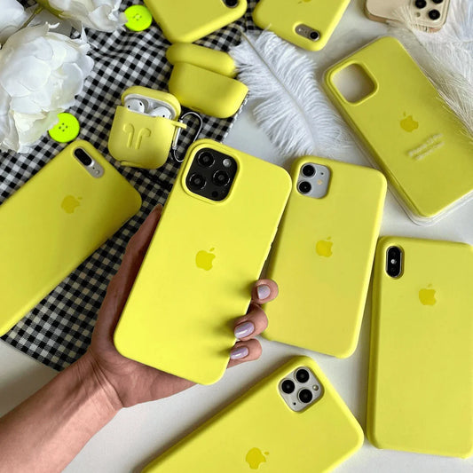 iPhone Silicone Case  (Flash Yellow)