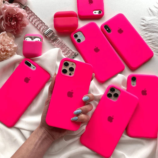 iPhone Silicone Case  (firefry rose)